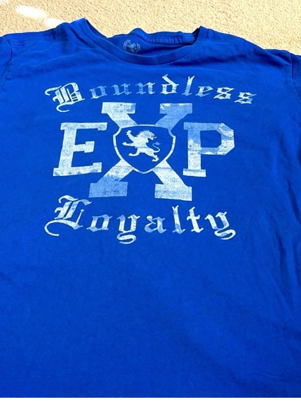 Express Boys Blue 'Boundless Loyalty' Graphic Short Sleeve Tee